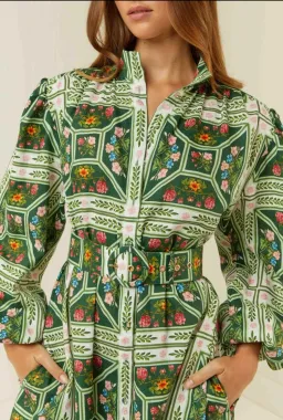 Palm Noosa Noddy Dress Size 14 Flora Tile for rent on The Volte - image 4