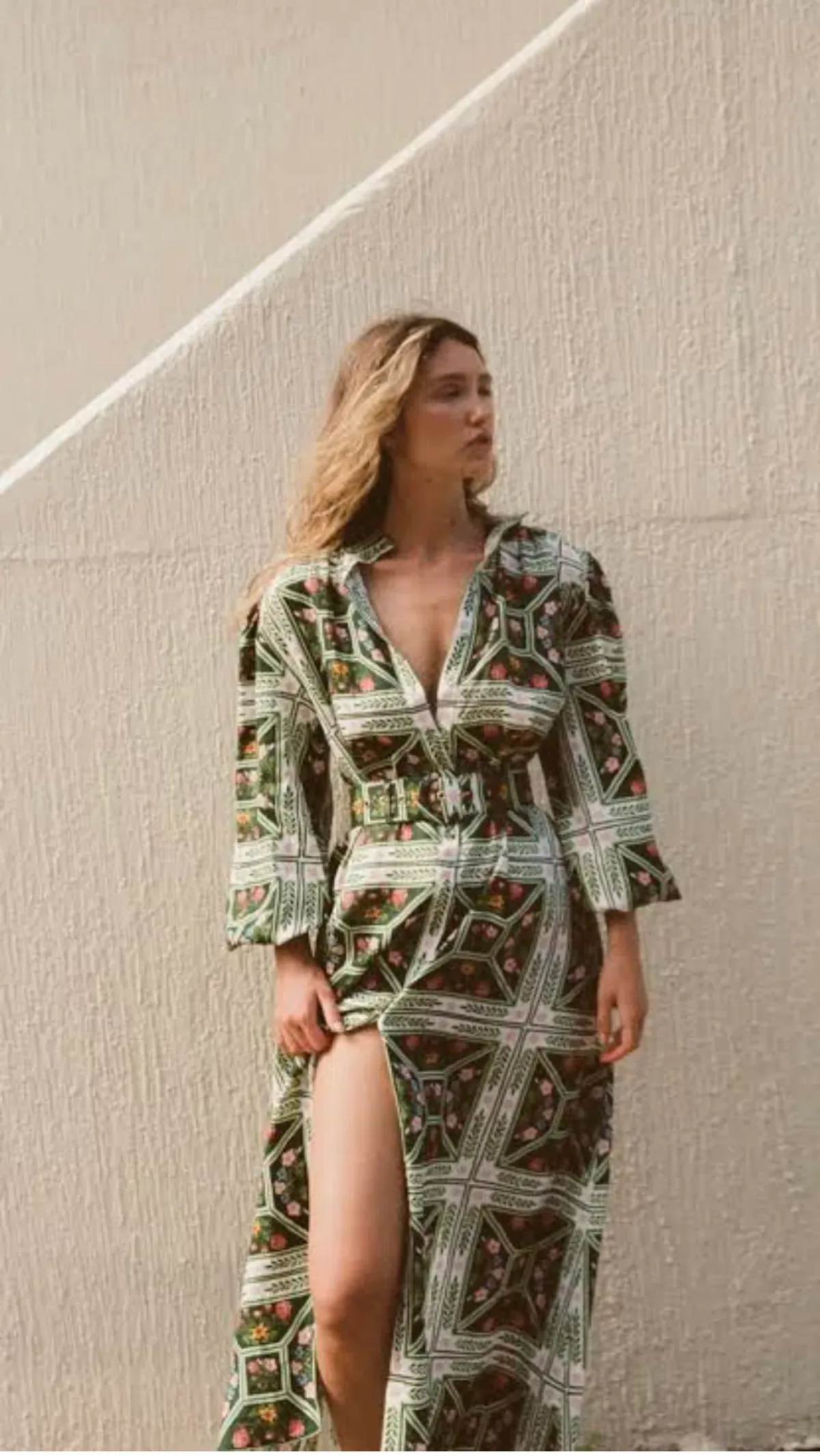 Palm Noosa Noddy Dress Size 14 Flora Tile - Image 3