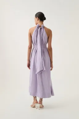 Aje Mariel Trapeze Midi Dress Lilac Size 14 for rent on The Volte - image 5