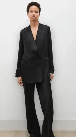 Silk Laundry Relaxed Blazer Black Size 8 for rent on The Volte - image 1