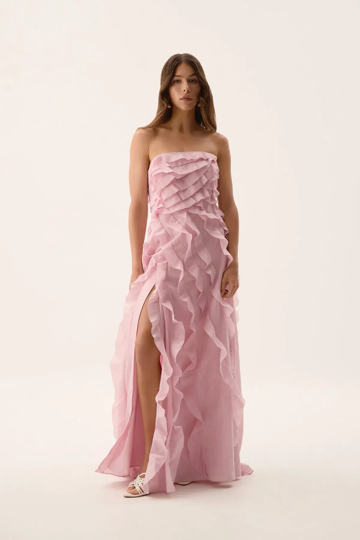 Aje Allairie Gown Chalk Pink Size 12 - Image 2