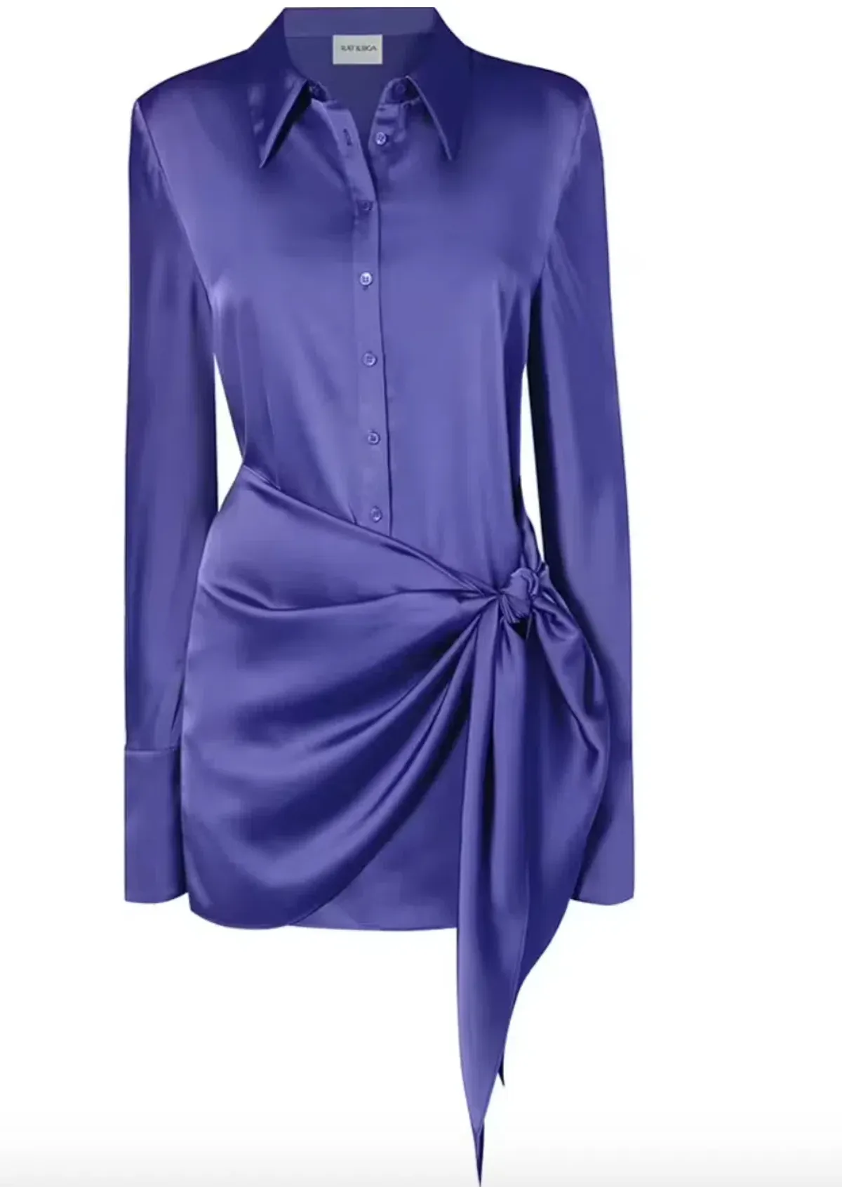 Rat & Boa Alanis Shirt Dress Purple Size AU 8 - Image 3