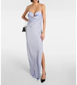 Alex Perry Cutout Draped Satin Crêpe Gown Size AU 10 for rent on The Volte - image 1
