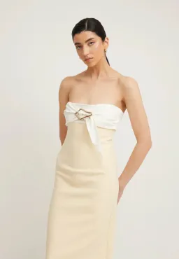 Tojha Kasai Dress Lemon/Ivory Size S / AU 8 for rent on The Volte - image 4