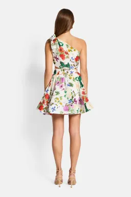 Sofia The Label Birdie One Shoulder Mini Dress Enchanted Floral Size 10 for rent on The Volte - image 2