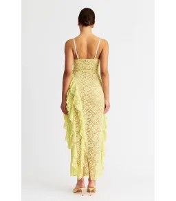 Suboo Gemma Strappy Maxi Dress Soft Lemon Size AU 8 for rent on The Volte - image 3