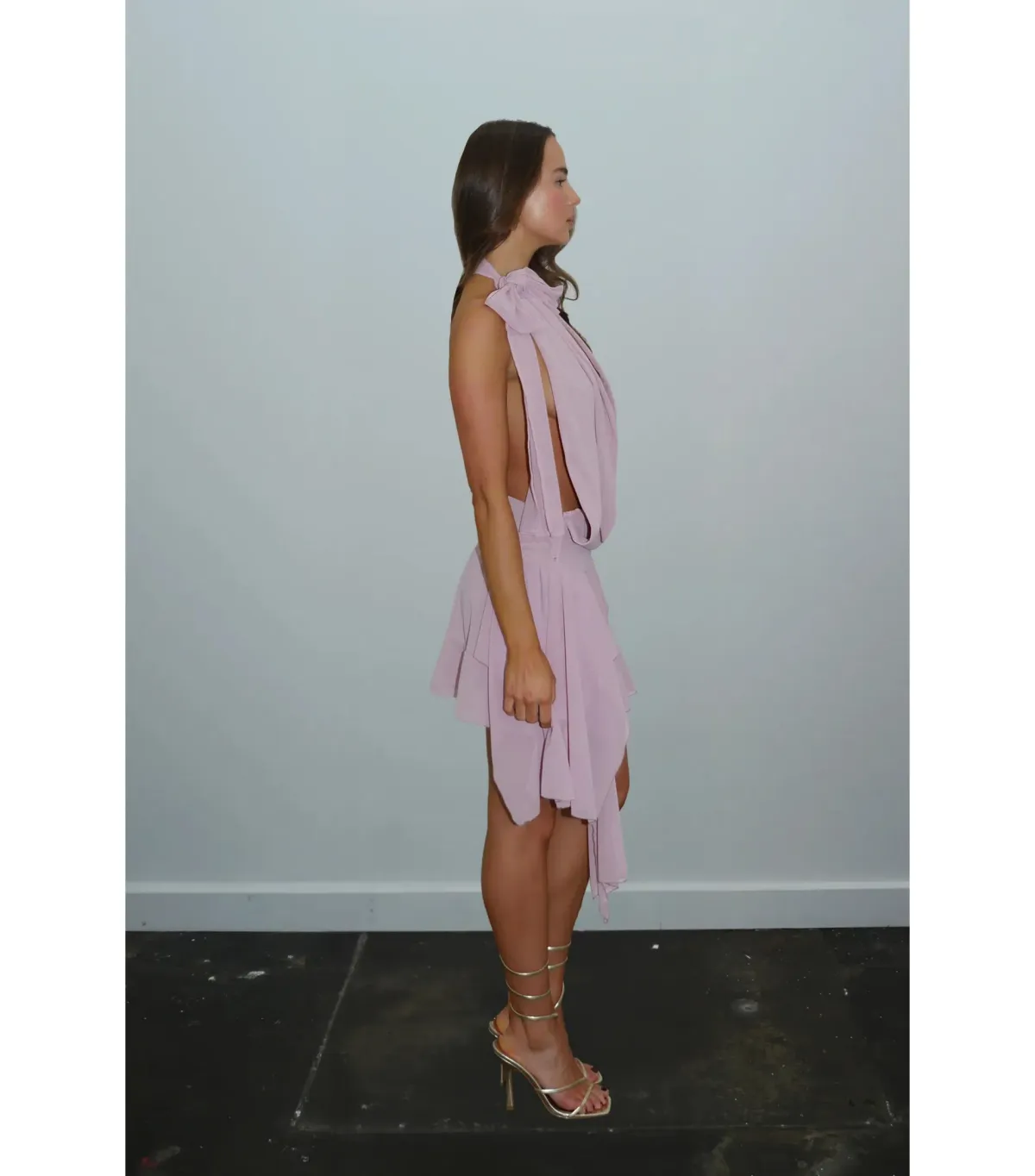 DŽO Louise Dress Dusty Pink Size XS / AU 6 - Image 2