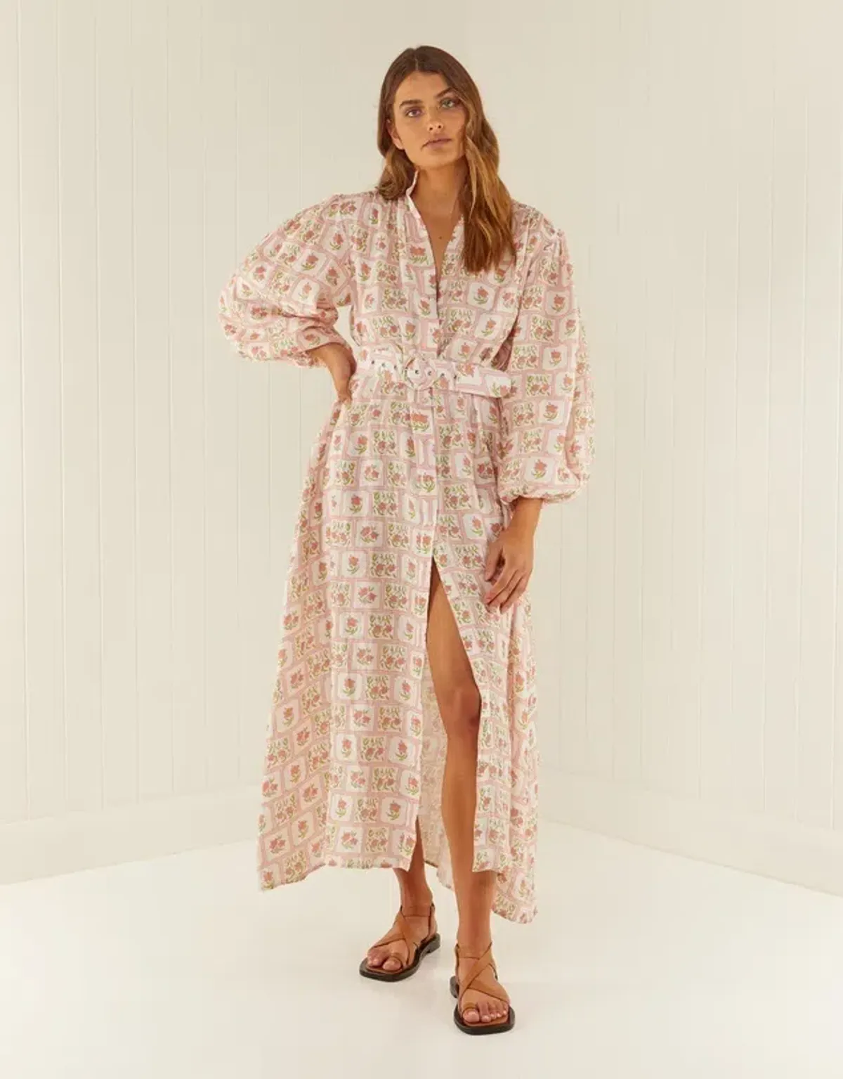 Palm Noosa Noddy Hibiscus Dress Floral Size 8 - Image 1