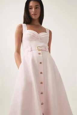 Aje Primary Belted Midi Blush AU Size 8 for rent on The Volte - image 3