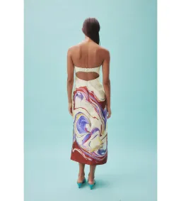 Alemais Luca Corset Midi Dress Multi Size AU 12 for rent on The Volte - image 3