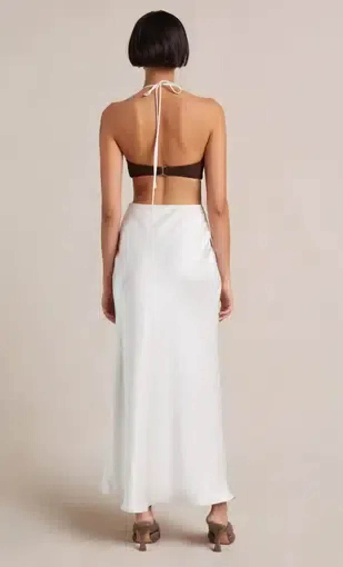 BEC & BRIDGE NADIA CUT OUT DRESS IVORY SIZE 8 - Image 3