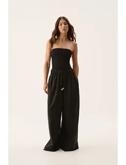 Aje Airlie Relaxed Pants in Black Size AU 8 for rent on The Volte - image 1