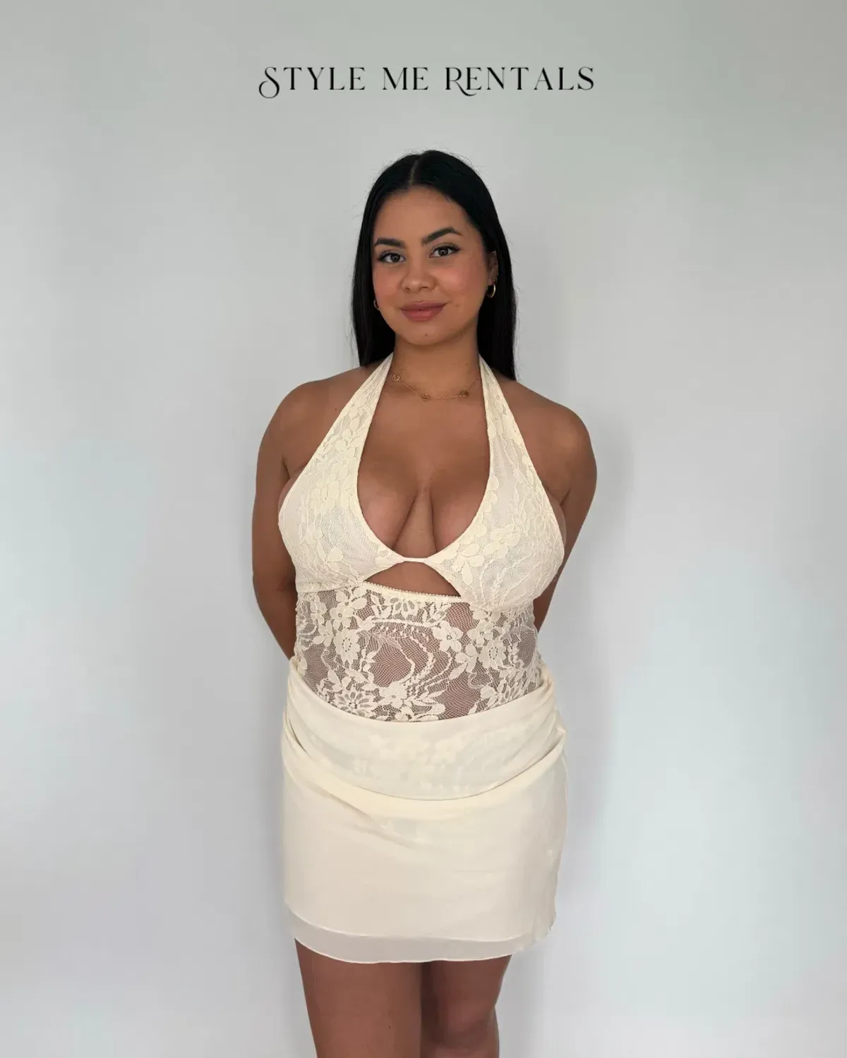 Benni Rocky Seashell Mini Dress White Size AU 10  - Image 4