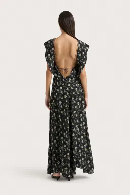 Faithfull Paloma Maxi Black Floral AU Size 8 for rent on The Volte - image 2