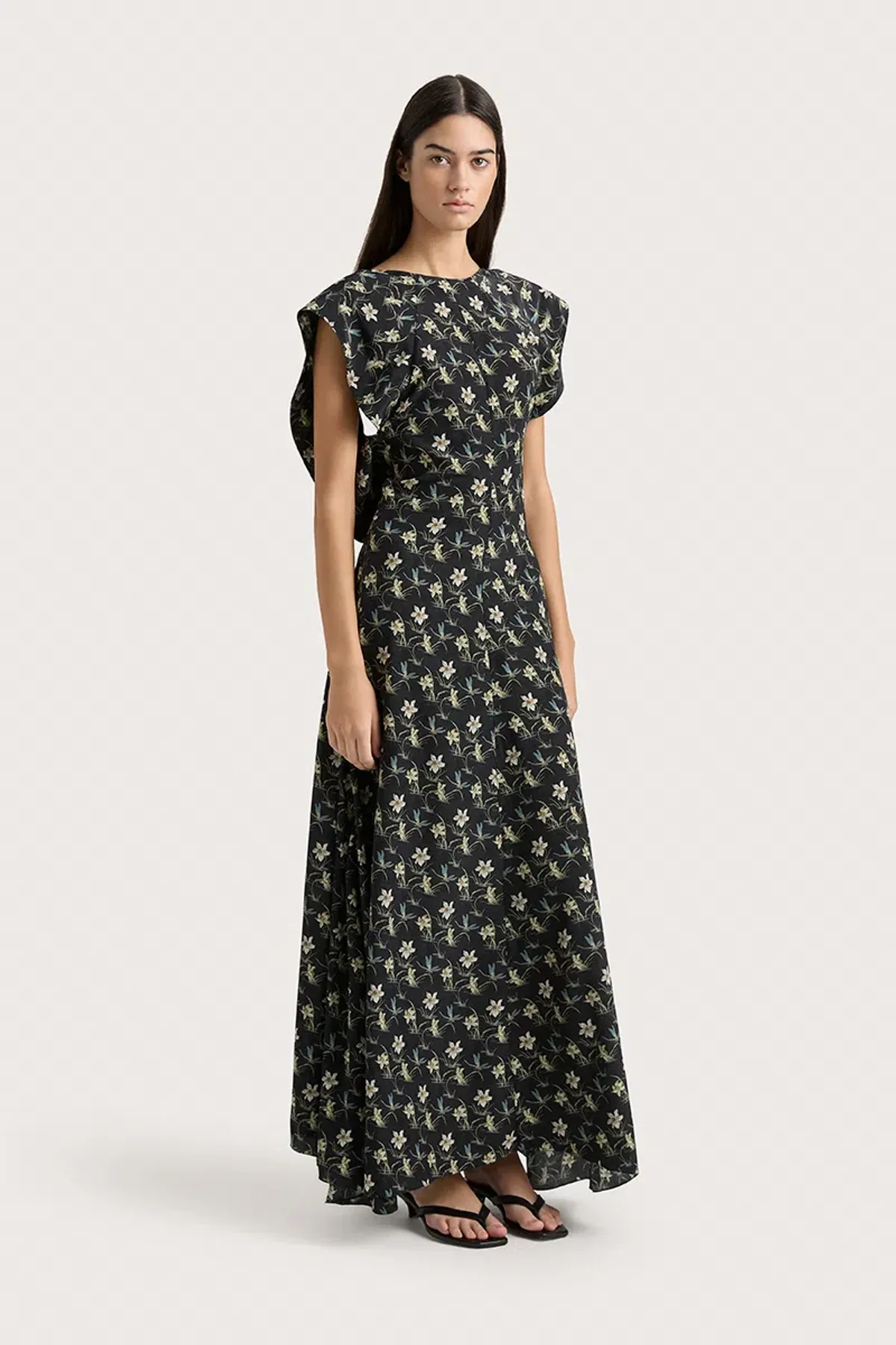 Faithfull Paloma Maxi Black Floral AU Size 8 - Image 4
