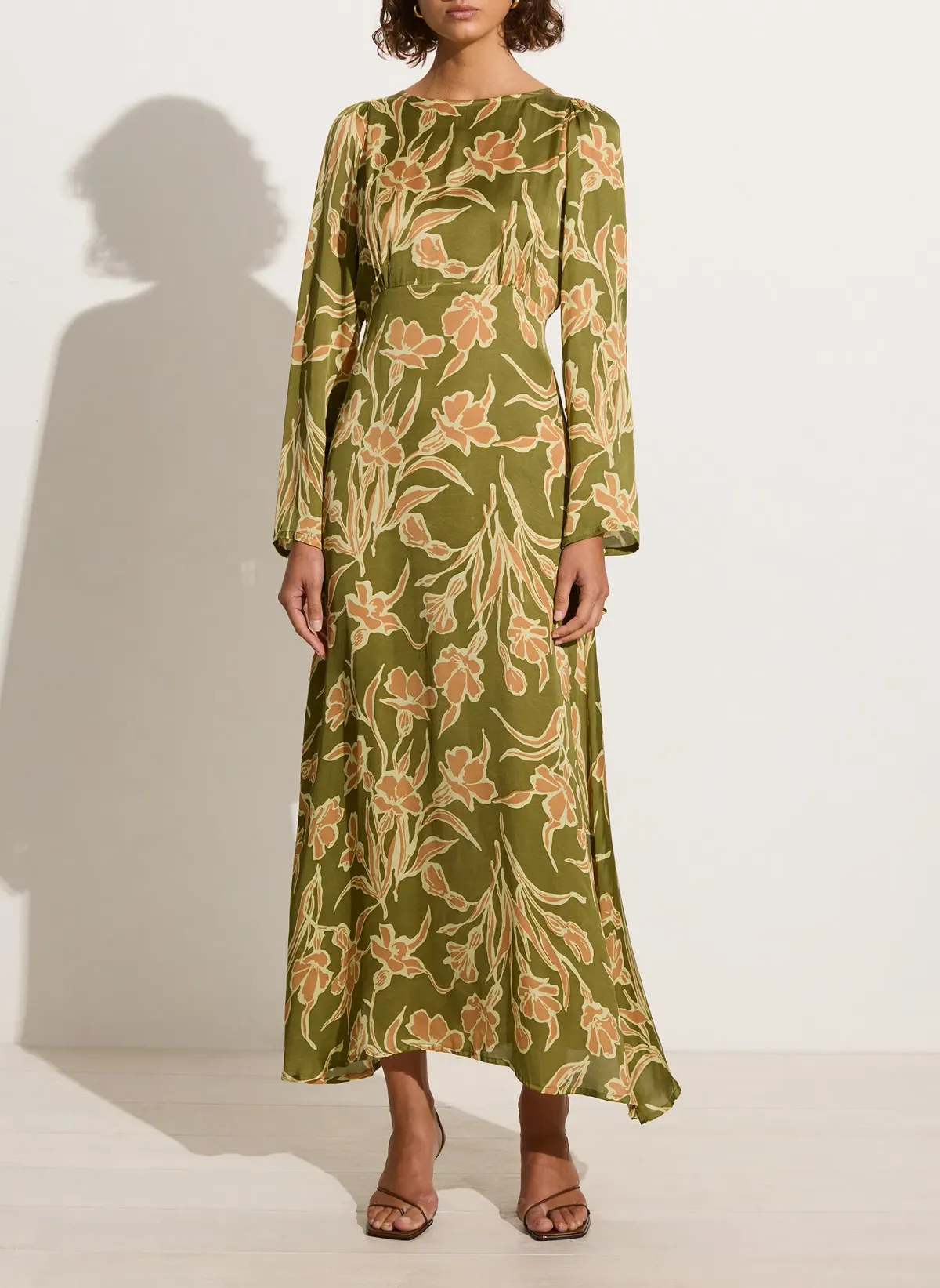Faithfull Da Cova Maxi Green Floral Size 8 - Image 3