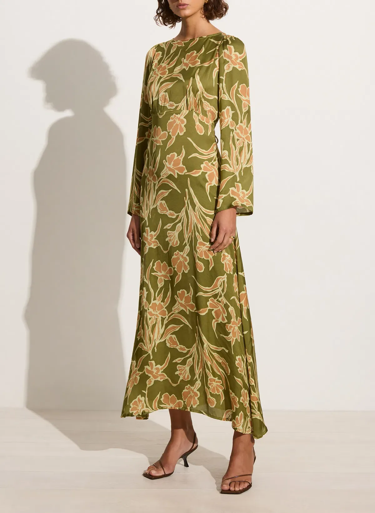 Faithfull Da Cova Maxi Green Floral Size 8 - Image 5