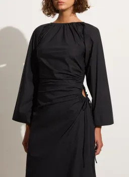 Faithfull The Brand De Deus Midi Dress Black Size AU 8 for rent on The Volte - image 4