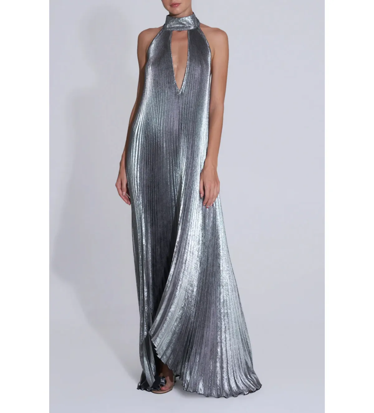 L'Idee  Opera Gown  Gunmetal Shimmer Opera Gown AU 12 - Image 1