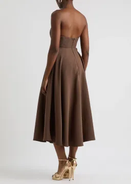 Odd Muse The Ultimate Strapless Jersey Midi Brown Size L/AU 12 for rent on The Volte - image 4