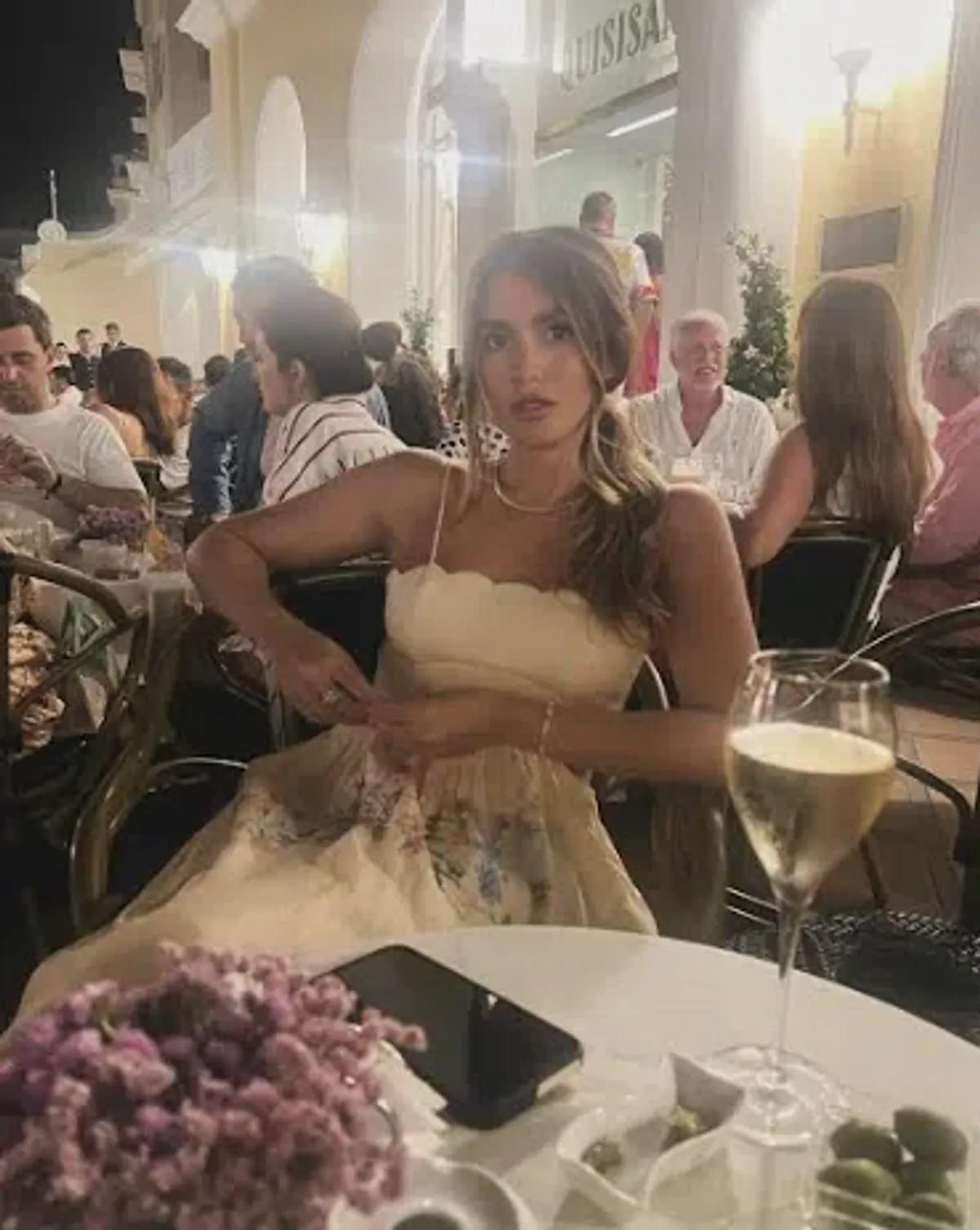 Zimmermann The Halliday Scallop Midi Dress in Cream Watercolour Floral Size 2 / AU 12 - Image 4