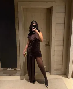 De La Vali ‘Ravenna’ Mini Dress Brown Size 6  for rent on The Volte - image 3