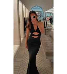 Bec & Bridge Solare Halter Maxi Dress- Black- Size 8 for rent on The Volte - image 1