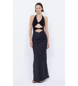 Bec & Bridge Solare Halter Maxi Dress- Black- Size 10 for rent on The Volte - image 4