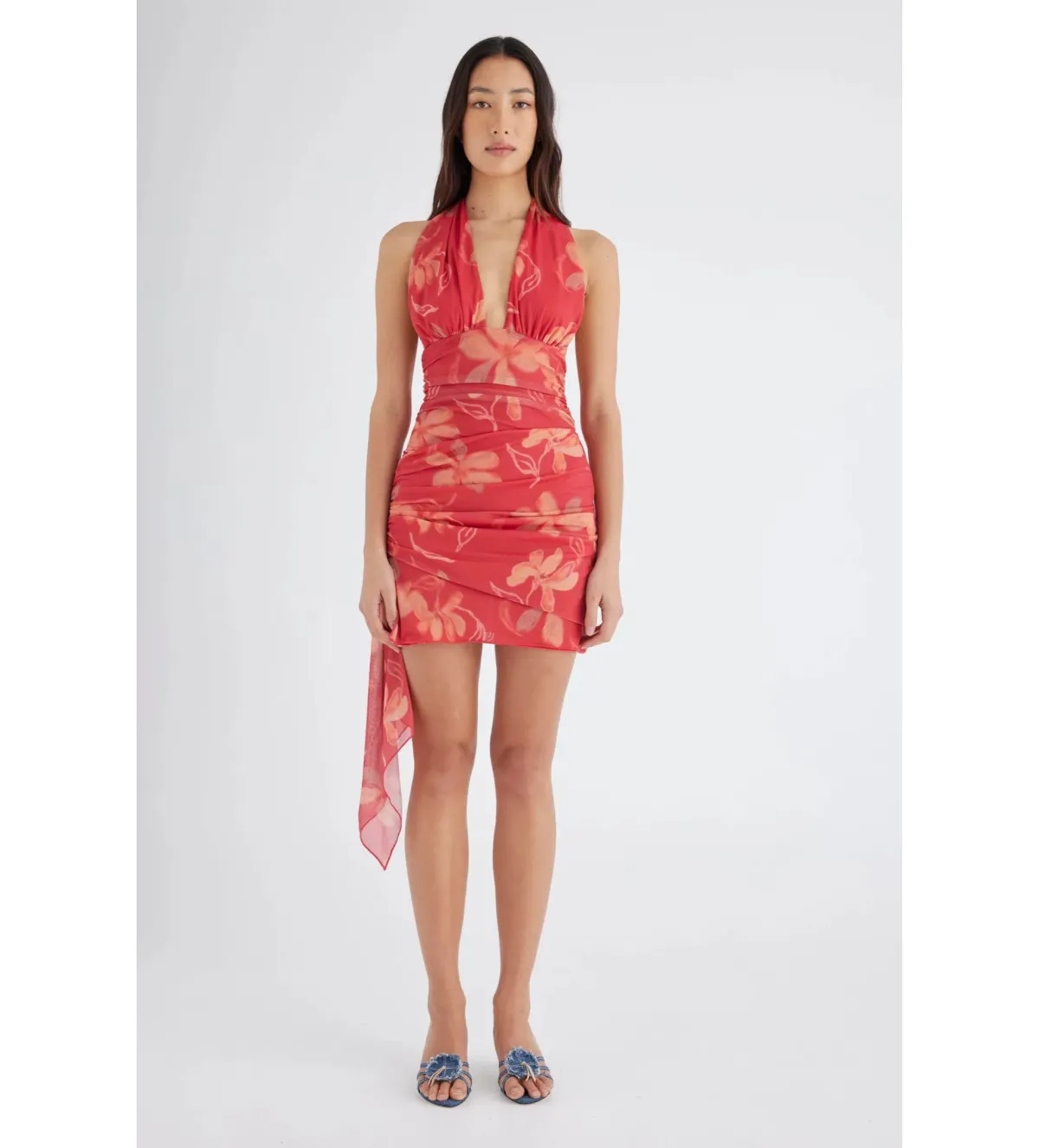 Benni Penelope Halter Mini Dress- Size 10 - Image 2