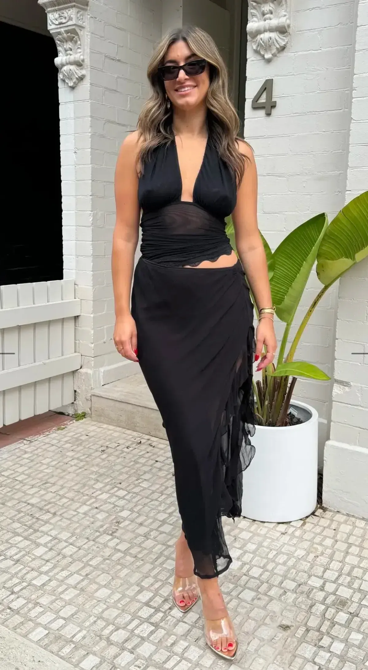 Benni Penelope Maxi Dress- Black- Size 12 - Image 1