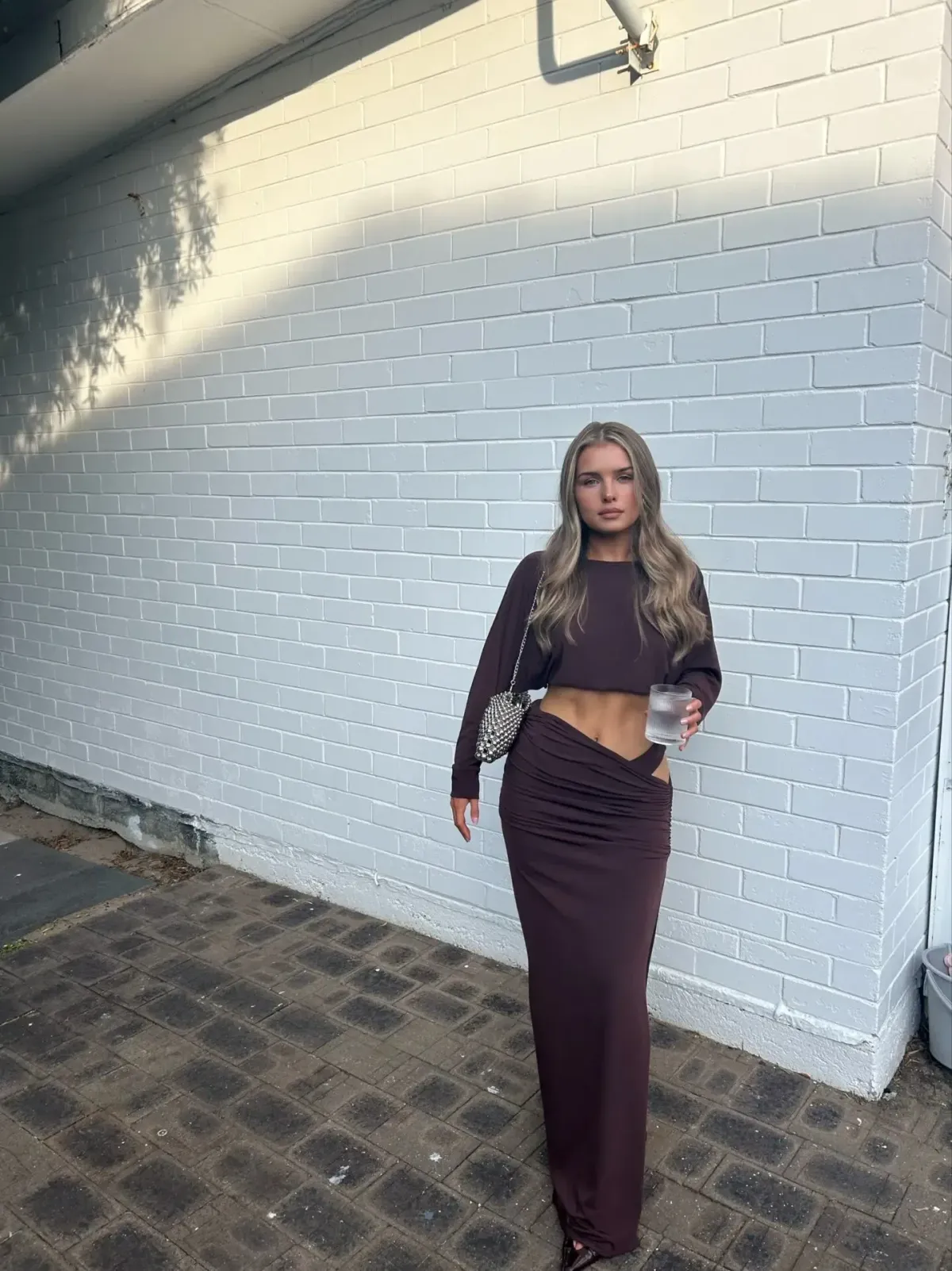 Natalie Rolt Filipa Set- Espresso- Size 0 (6) top & size 1 (8) skirt  - Image 2