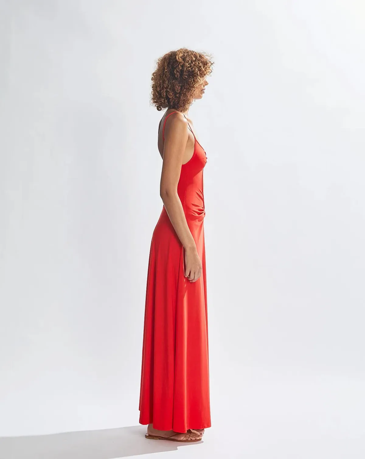 One Mile the Label Sammy Maxi Dress- Red- Size XS / AU 6-8 - Image 3