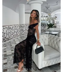 Natalie Rolt Aubrey Dress- Black- Size 2 / AU 10  for rent on The Volte - image 2