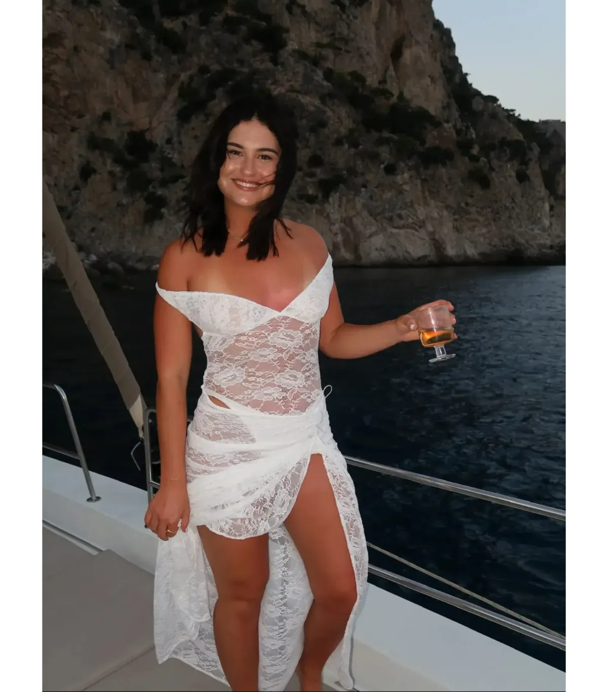 Natalie Rolt Aubrey Dress- White- Size 1 / AU 8 - Image 2