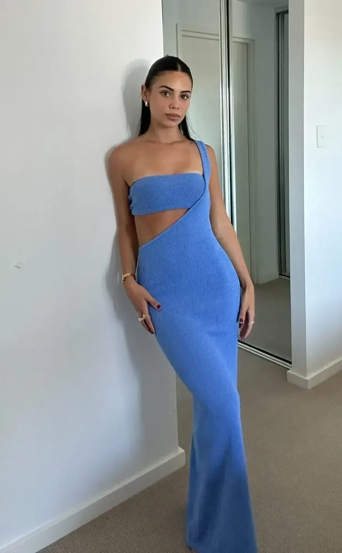 One Mile Solei Knit Maxi- Blue- Size XXS / AU 6  - Image 1