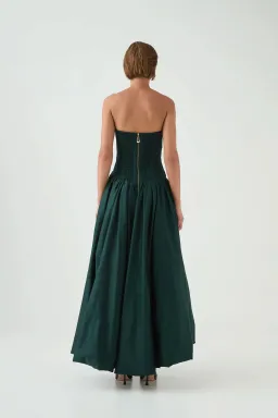 Aje Spatial Maxi Dress Bonsai Green Size AU 10 for rent on The Volte - image 2