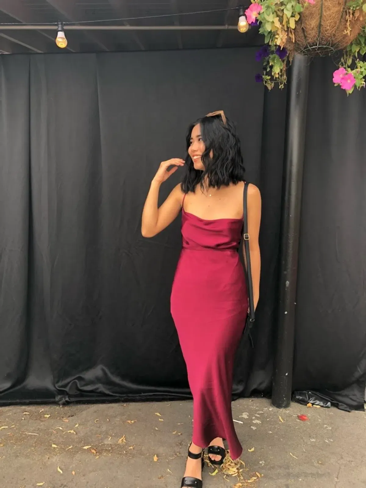 Bec & Bridge Kaia Cowl Midi Dress | Plum | Size 8 - Image 1