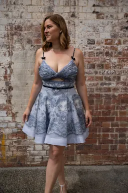 Zimmermann Crush Twist Front Mini Dress Print Size 4 / Aus 16 for rent on The Volte - image 1