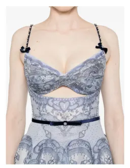 Zimmermann Crush Twist Front Mini Dress Print Size 4 / Aus 16 for rent on The Volte - image 6