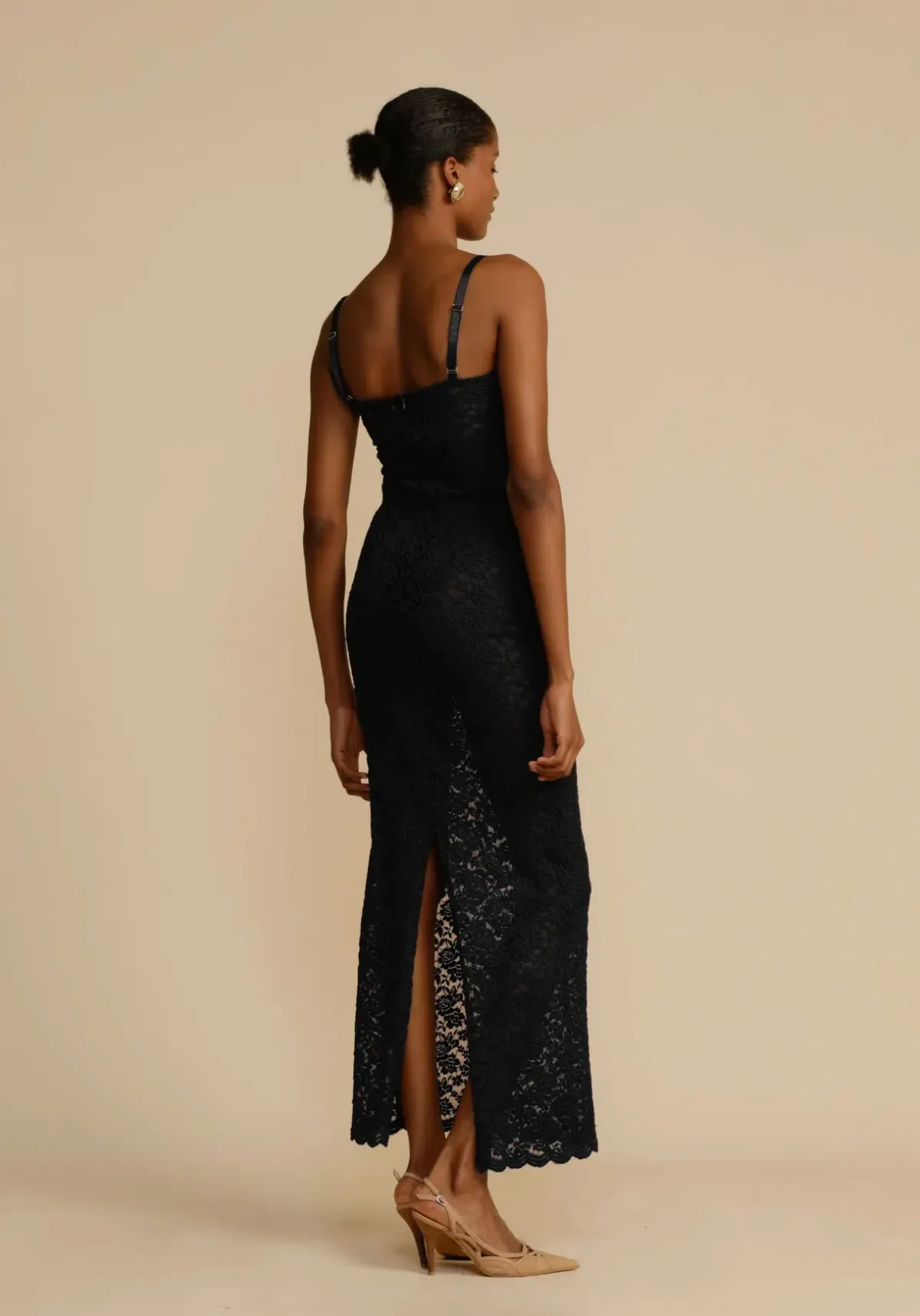 Arcina Ori Margot Maxi Dress- Black- Size L/ AU 12 - Image 3