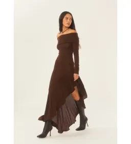 Arcina Ori Bella Midi Dress- Brown- Size M/ AU 10 for rent on The Volte - image 4