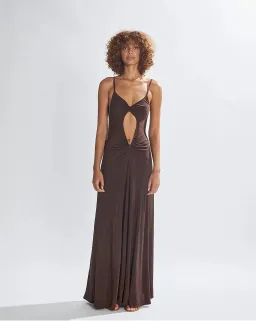 One Mile Sammy Maxi Dress Brown Size S / AU 8 for rent on The Volte - image 2