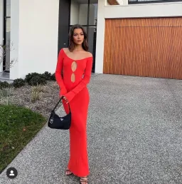 Sir the Label Petit Palace Maxi Dress- Red- Size 0 / AU 6 for rent on The Volte - image 1