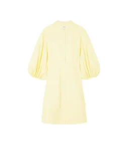 Oroton Cotton-Linen Full Sleeve Sorbet Yellow Dress Size 10 for rent on The Volte - image 4