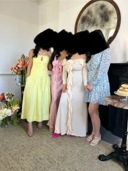 Shona Joy Thea Keyhole Midi Dress Yellow Size AU 8 for rent on The Volte - image 5