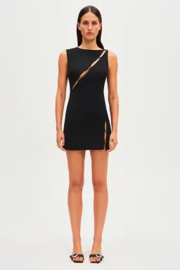MISHA The Josie Crepe Mini Dress Size 8 for rent on The Volte - image 1