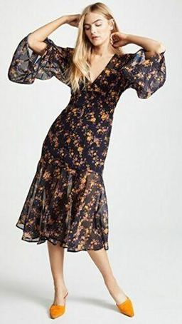 C/meo Collective Heartbreaker Dress Ink Botanical Size 14 for rent on The Volte - image 3