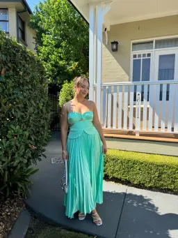 Acler Atholton Midi Dress in Arctic Mint Size AU 10  for rent on The Volte - image 4