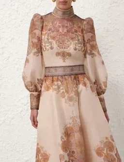 Zimmermann Illustration Bodice Top in Cream Paisley Size 2 / AU 12 for rent on The Volte - image 2