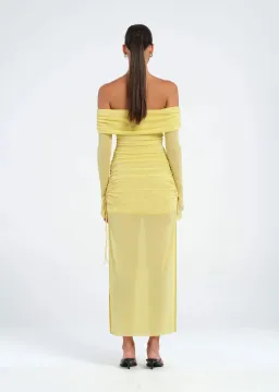 Benni Blaire Midi Dress Lemon Size AU 8 for rent on The Volte - image 3